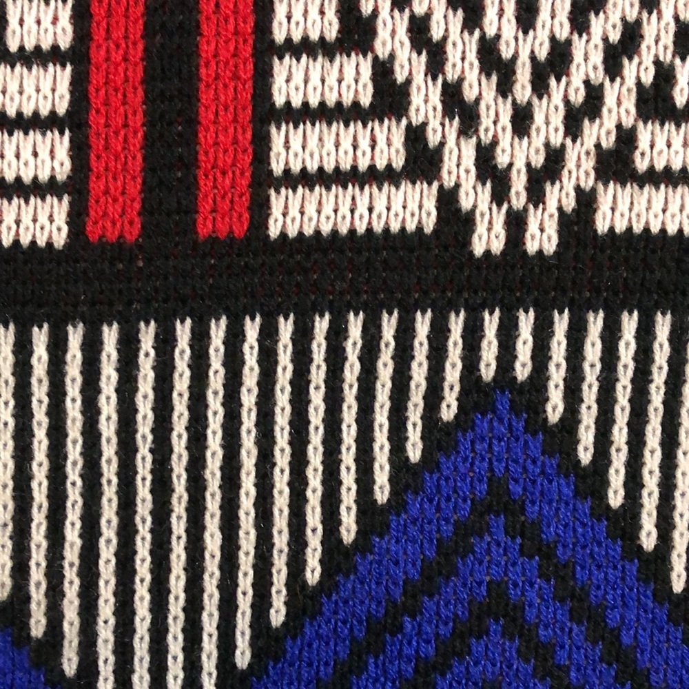 Vintage Geometric Knit Sweater - Picture 6 of 15